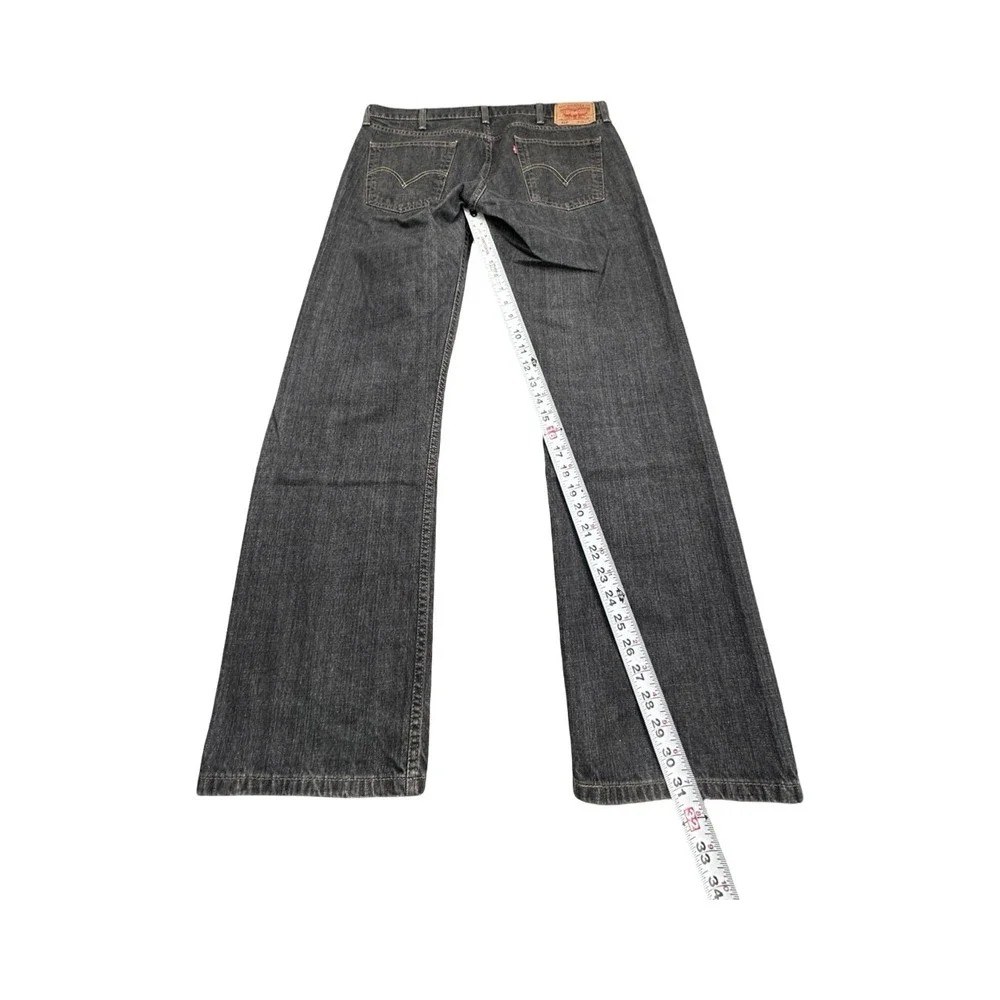 Levi's Jeans Mens 38x30 Gray 514 Slim Straight Denim Pants Classic Casual Cotton